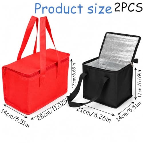 GYTFOG 2pcs Small Cooler Bags, Cooler Bag Small, Ice Box for Food Travel, Insulated Thermal Food Carriers, Compact Storage Design Measuring,Small Cool Box and Small Cooler Box Solutions — view 2