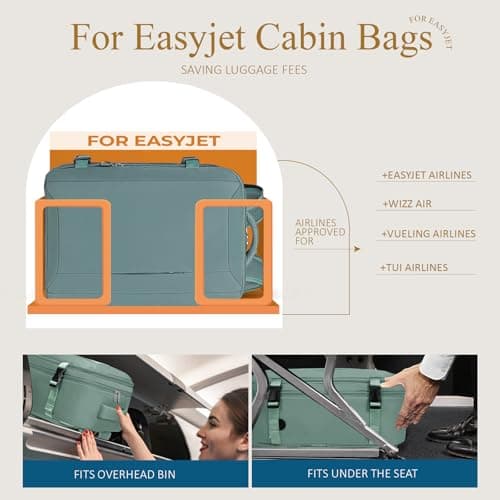 Lossga Easyjet Cabin Bag 45x36x20 Carry On Bag New Easyjet 45x36x20 — view 2