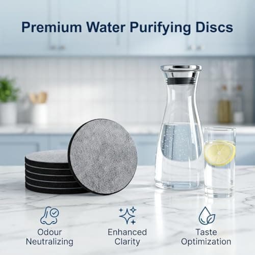 6 Pcs Water Bottle Filter Discs for Brita, Micro Discs Replacement — view 6