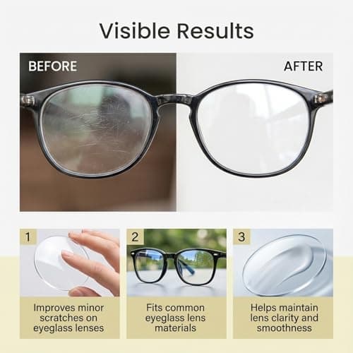 Wtirey Eyeglass Scratch Remover, 30g Scratch Repair Cream - Glasses Lens Scratch Remover for Spectacles, Home, Office, Travel & Road Trip — view 4