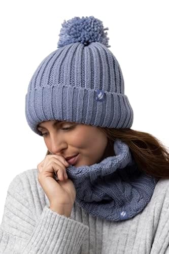 HEAT HOLDERS - Women's Thermal Winter Neck Warmer - 3.5 tog - One size (Dusky Blue) — view 4