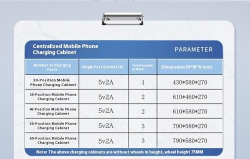 Mobile Charging Station with Rotating Wheels Aluminum Alloy Multi-Port Charger Efficient 5V 2A Fast Charging Secure Storage for Cell Phones — view 5