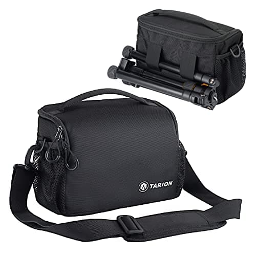 TARION Small Camera Sling Bag Compact Messenger Bag Fits 1 Camera 2 Lens