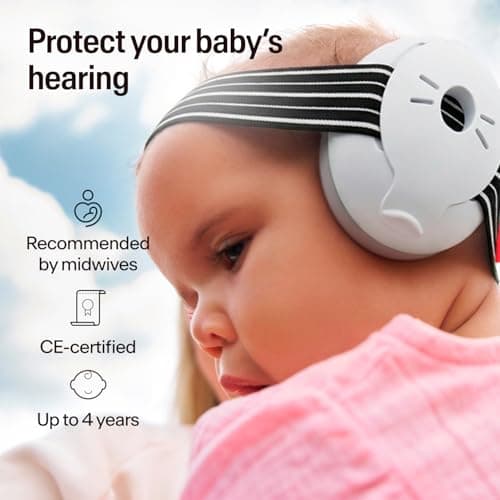 Alpine Muffy Baby Comfort Ear Defenders, Adjustable up to 36 months, Black — view 2