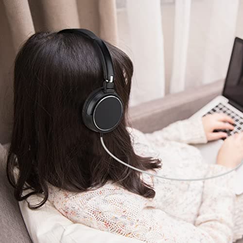 VBESTLIFE Foldable Compact Wired Headset, Stereo HiFi Music Headphone with Rotatable Ear Cups, Adjustable Headband Headset for Smartphones Tablets Laptops, Lightweight Foldable Design for — view 5