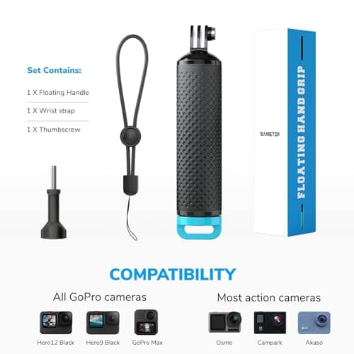 Sametop Floating Hand Grip Waterproof Stick Handle Accessories for GoPro — view 4