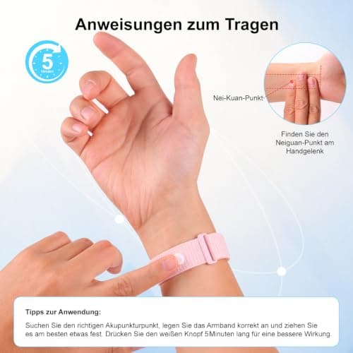 Hexasider 2 Pairs Nylon Acupressure Bracelet for Adults and Children — view 3