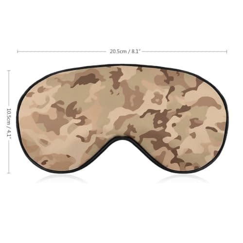 Desert Camo Sleep Mask for Side Sleeper Eye Mask for Sleeping Blackout Eye Shade Cover for Women Men — view 2
