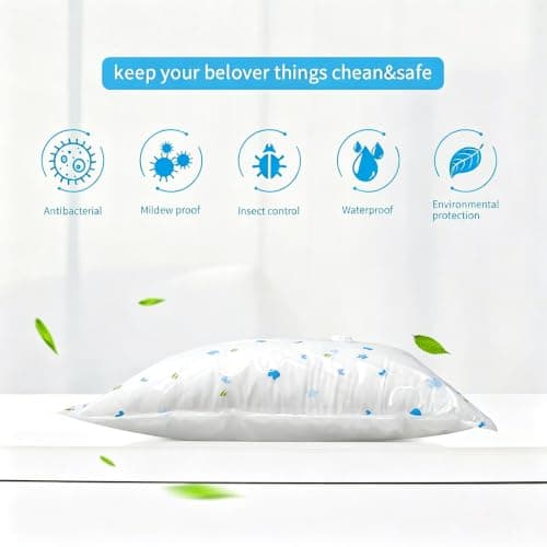 UOUNE Vacuum Storage Bags, 8 Combo (4 Jumbo, 2 Large, 2 Medium) Reusable Space Saver Bags Vacuum Compression Zipper Storage Bags with Airtight Valve and Hand Pump,Work with Vacuum Cleaner — view 4