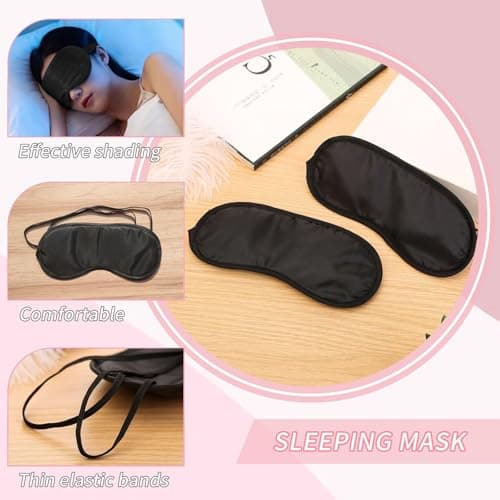 TVSVKWE 30 Pieces Of Black Eye Mask, Breathable And Comfortable Eye Mask, Sleeping Supplies, Suitable For Travel, Business Trip, And Family. — view 3