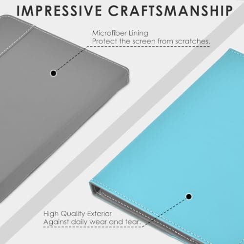 KATUMO Folio Leather Universal Case for 9.6-11 Inch Tablet, Black — view 5
