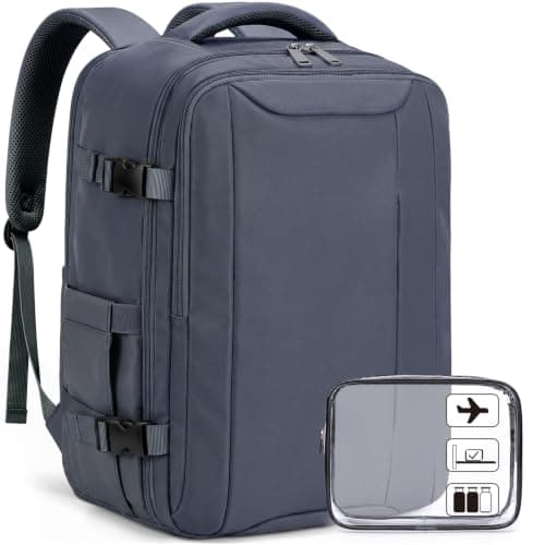 Xkdoai for Easyjet Cabin Bag 45x36x20,Backpack with TSA Approved Clear Bag