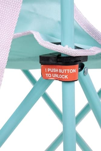 Mountain Warehouse Kids Mini Character Chair - Lightweight Stool, Durable Armchair - For Spring, Summer, Garden & Picnic Turquoise One Size — view 6