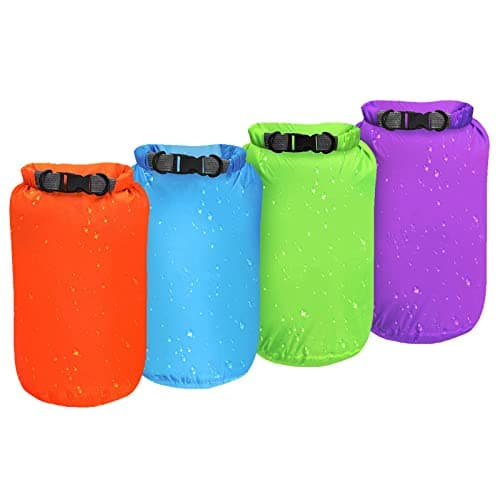 Desoto 20L Dry Bags 4Pack Waterproof Dry Sacks Lightweight Boat Dry Bag Set
