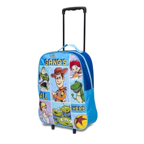 Disney Toy Story Kids Cabin Bag Suitcase for Boys - Lightweight with Wheels & Telescopic Handle - Ideal for Short Breaks, Holidays, Sleepovers, School Trips (Toy Story)