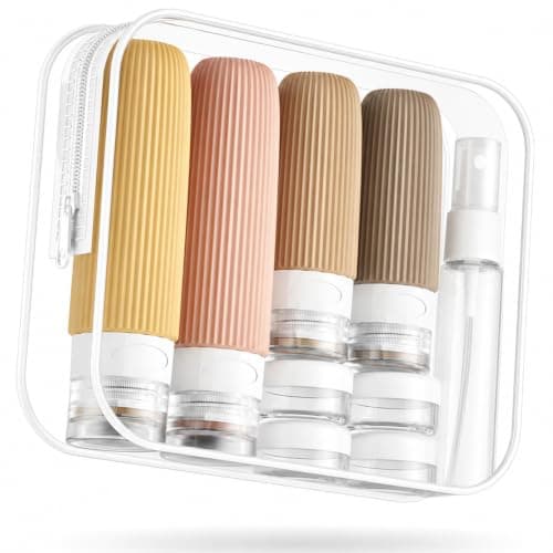 Mrsdry Travel Bottles for Toiletries, 16 Pack Silicone Travel Bottles Set, Leakproof Travel Size Toiletries, BPA Free Travels Containers for Toiletries, Traveler Accessories for Shampoo Conditioner