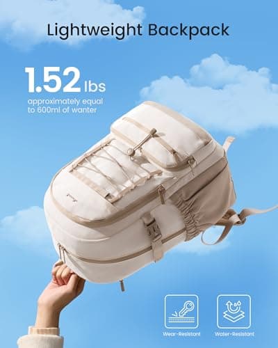 LOVEVOOK Backpack Womens, School Bags for Girls, 15.6 inch Laptop Rucksack for Ladies Lightweight Travel Backpack with Large Cup Pocket, Waterproof Casual Daypacks for Secondary College Work Hiking — view 6