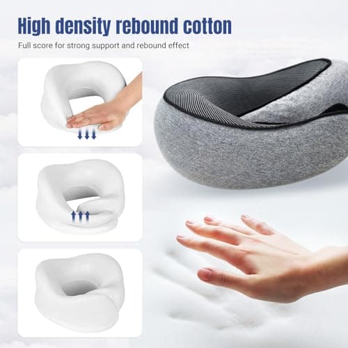 Anyangjia Wander Plus Travel Pillow, Memory Foam Travel Pillows for Airplanes Adjustable Flyhugz Neck Pillow Stowable U-Shaped Pillow for Airplane Travel — view 6