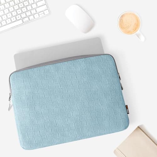 ROEPHY 14 Inch Laptop Sleeve Case,Water-Resistant Laptop Protective Carry Case with Accessory Pocket for MacBook Air 15/Chromebook/Lenovo IdeaPad ThinkPad/HP Pavilion Stream/Dell/MSI, Blue — view 6