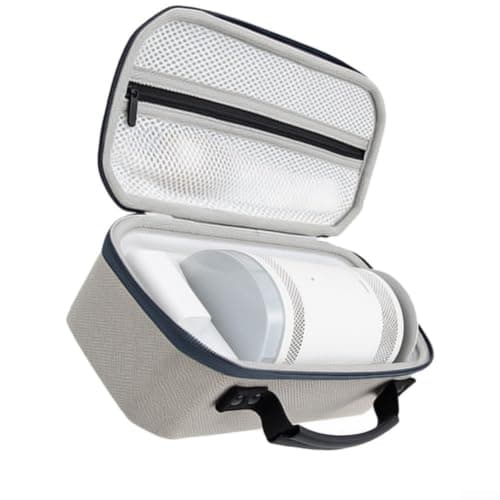 Hard EVA Case for Samsung Freestyle Projector 27.5cm Shockproof Compact Travel Case for Samsung Freestyle 2nd Gen Grey Lightweight Shockproof Hard Shell Case for Freestyle Projector with Mesh Pocket — view 2