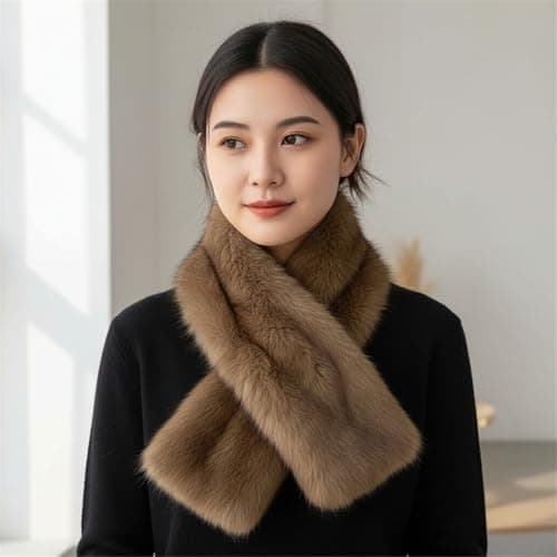Jazuaiao Luxury Winter Shawl Scarf Unisex Plush Wrap Lightweight Warm Accessory for Travel & Cold Weather Winter Scarves for Women — view 5
