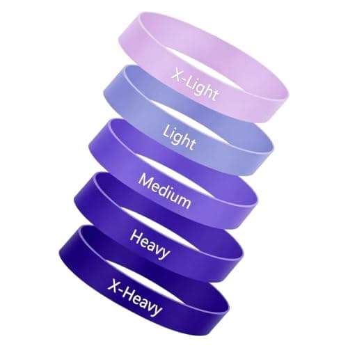WRWIZDR TPE Toe Fitness Set Toe Stretch Band for Travel, Purple