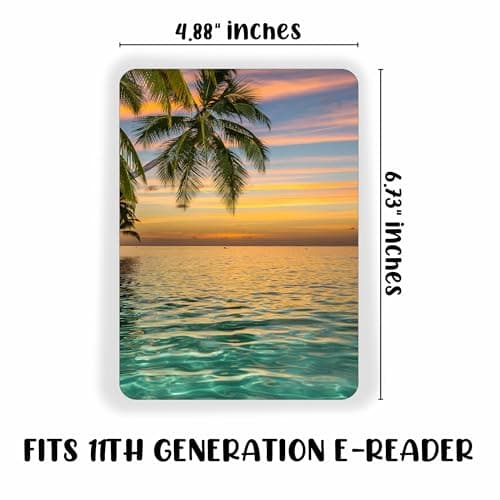 E-Reader Cardstock Paper Inserts for Clear Case | 12 pk 4.88 x 6.73” inches Paper White 11th Generation 6.8" Screen Compatible Put Behind Case Colorful Floral Designs Change Out (1857 Design Mix 3) — view 3