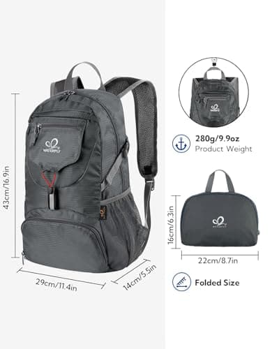 Waterfly Ultra Lightweight Foldable Backpack: 20L Packable Rucksack — view 3