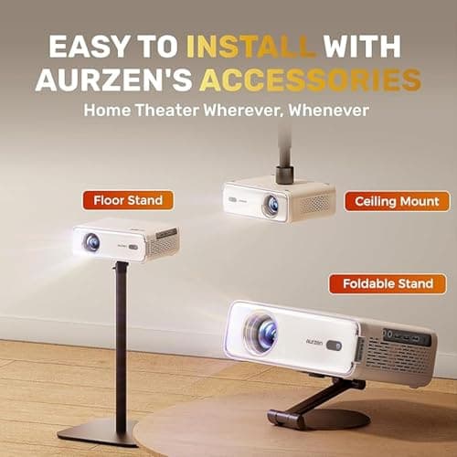 [Netflix App Available & Dolby Audio] Aurzen Eazze D1 Smart Projector — view 6