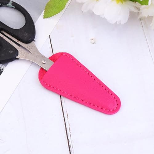 ABOOFAN Hairdressing Scissors Cover with 3 Portable Leather Cases for Travel and Salon, Compatible with Teeth Scissors and Eyebrow Trimmers — view 5