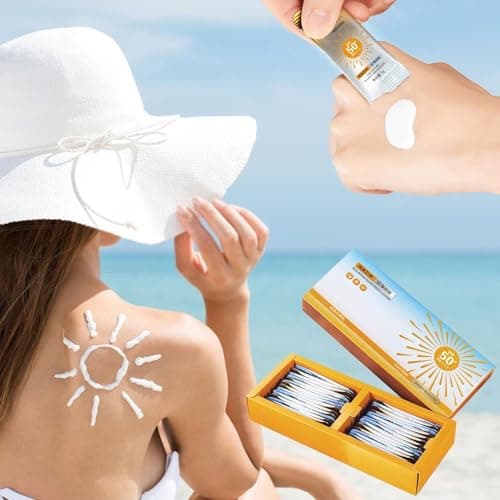 Mini Sunscreen Travel Size Anti-Age Spray With SPF 50+,SPF 50+ Sunscreen for Body & Face,Lightweight & Non-Greasy,Waterproof & Long Lasting Sun Cream (3 box) — view 2