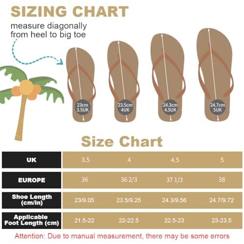 Aomig Unisex Flip Flops Ladies Girls Mens Flatform Beach Flip-Flop Slim PVC Flip Flops Women's Yoga Mat Comfortable Beach Platform Sandals Slip-Resistant Flat Flip Flop for Shower(Copper-6 UK) — view 2