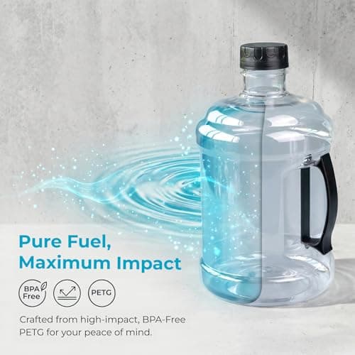 FashionCha Thickened Water Dispenser Bottle 3l Empty Water Bottle Container Large Jumbo Water Container BPA Free Water Cooler Dispenser Refill Water Bucket for Home Office Outdoor Travel, Black — view 5