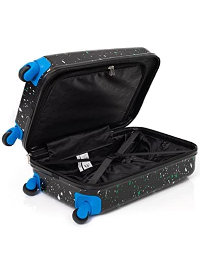 Sonic The Hedgehog Kids Suitcase | Black Small Cabin Bag for Boys & Girls | Carry On Trolley with Extendable Handle | Paint Splatter Gaming Fun | Game Movie Travel Accessory for Children & Teens — view 5