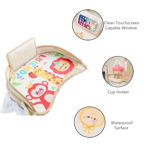 Kids Travel Tray, Car Seat Activity and Play Tray Organizer for Children — view 3