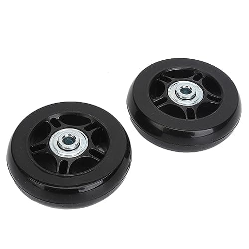 2Pcs Luggage Replacement Wheels with Rubber Universal Swivel Casters — view 4