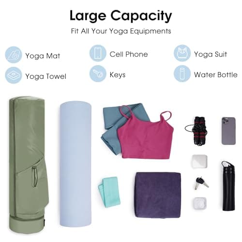 sportsnew Yoga Mat Bag Full Zip Pilates Bag with Adjustable Carring Strap — view 5