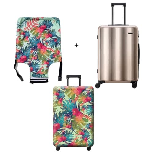 GOXUNYUAN Travel Luggage Cover, Suitcase Protector Bag Fits 29-30 Inch Luggage Colorfulmaple — view 6