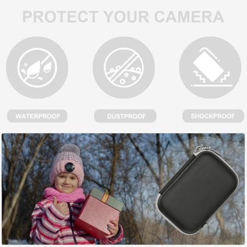 Leayjeen Case Compatible with GREENKINDER Kids Camera Instant Print, with Shoulder Strap and Handle, Christmas Birthday Toddler Boys Gifts for Girls(Case Only) Black — view 2