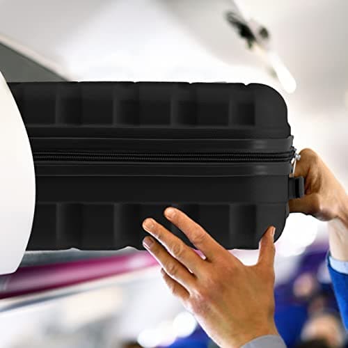 Flight Knight 55x40x20 Ryanair Priority Cabin Suitcase, Also for EasyJet, Jet2, Lightweight,ABS Hard Shell, Durable 4-Wheel Cabin Case, Carry-On Size 10kg Hand Luggage, Travel Bag- 55 x 40 x 20 — view 5