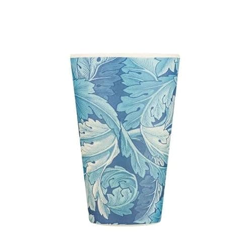 14oz 400ml William Morris Reusable Eco-Friendly 100% Plant Based Coffee Cup - Melamine Free & Biodegradable Dishwasher/Microwave Safe Travel Mug, Acanthus — view 2