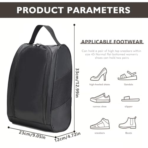 Waterproof Shoe Bag with Ventilation Breathable for Golf Shoes Boot Bag, Rugby Boot Shoe Bag, Football Boot Bag, Multifunctional Shoe Bags for Travel for Men, Women, Boys and Girls — view 2