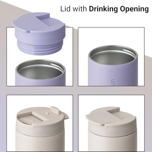 VINSUN Travel Mug to Go 350ml with Lid - Stainless Steel, Leak-Proof — view 3