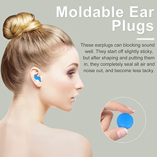 30 Pairs Soft Silicone Ear Plugs for Sleeping, Reusable Earplugs for Kids Adults, Moldable Ear Plugs for Swimming, Concert, Airplane — view 5