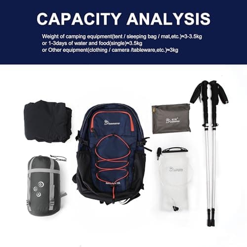 MOUNTAINTOP 25L Lightweight Hiking Backpack for Day Trips — view 6