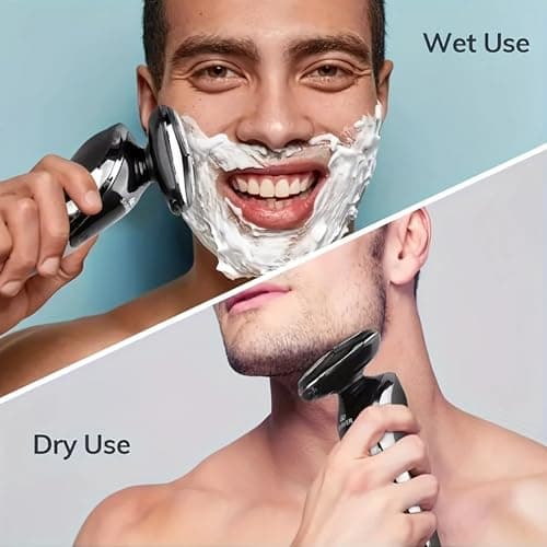 2025 Premium 3-in-1 Electric Shaver for Men | Triple Blade Waterproof Hair Trimmer & Clipper | USB Rechargeable, Wet & Dry Grooming Kit — view 4