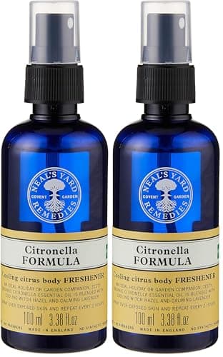 Neal's Yard Remedies Citronella Formula, Cooling Body Freshener Spray, With Citrus Extracts, Essential Oils & Vitamin C, 100ml (Pack of 2)