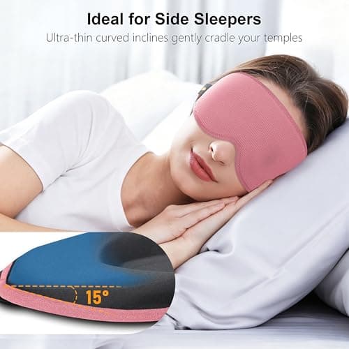 Gritin 100% Blackout Sleep Mask for Women & Men-Zero Eye Pressure Eye Mask — view 4