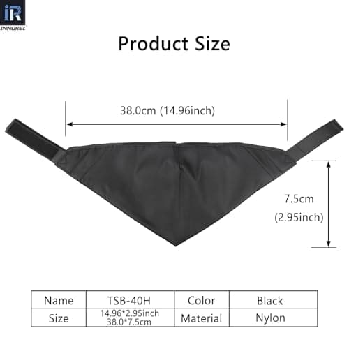 INNOREL TSB-40H Weight Bag Tripod Stone Video Sand Bag Waterproof SandBag for Universal Lightweight Travel Tripod Professional Camera Equipment Storage,Astrophotography Paintings,Load 33lb/15kg(Black) — view 5