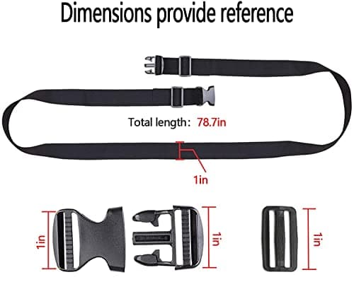Golf Trolley Cart Bag Straps Webbing Fastener Belt Repalcement & Quick Release Buckle Sleeping Bag Strap - Adjustable & Durable Luggage Suitcase Bag Straps Christmas Tree Straps for Storage — view 4